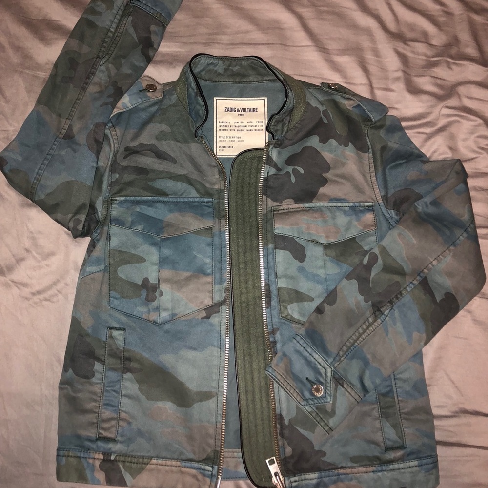 Womens Zadig and Voltaire Kavy Camou jacket